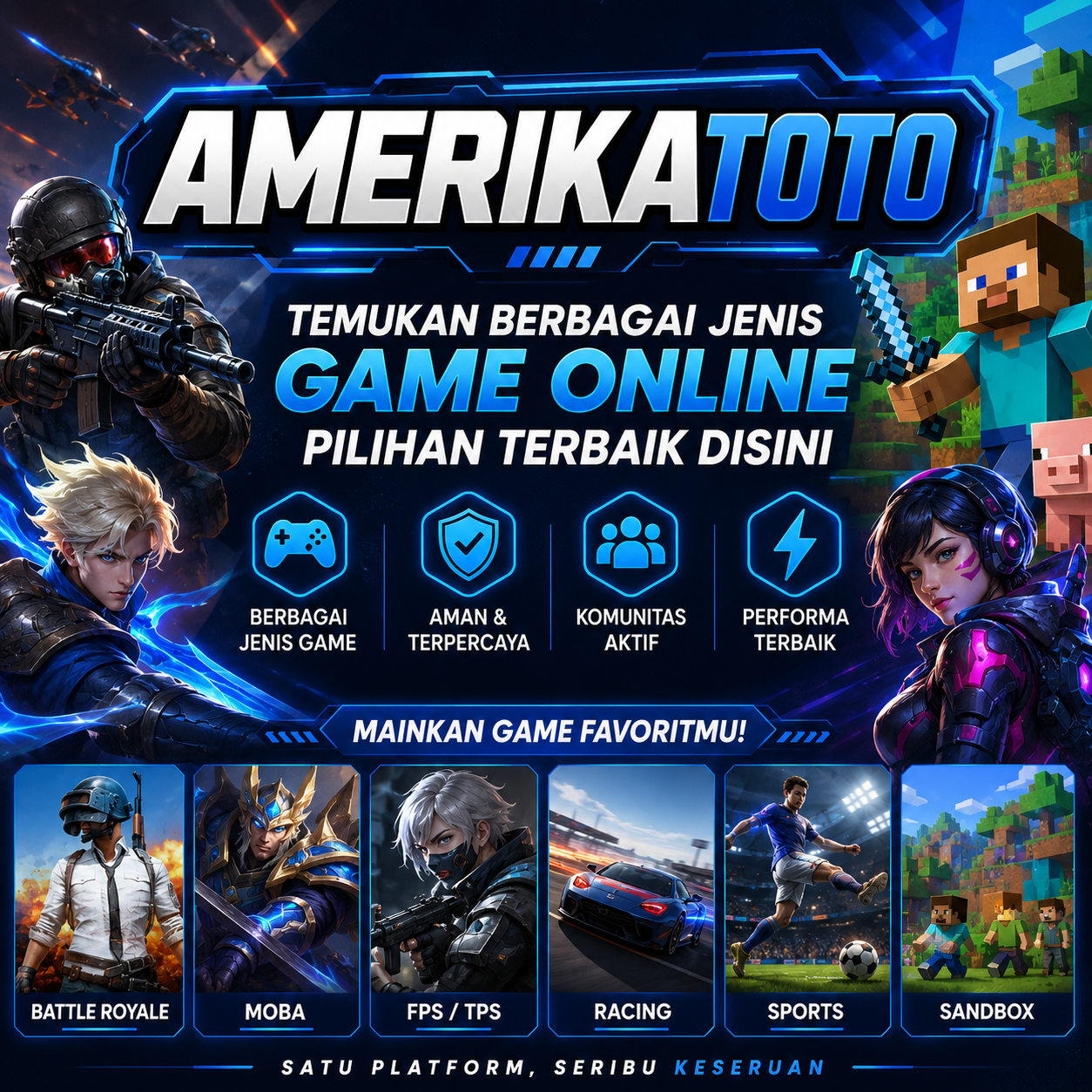 AMERIKATOTO | Temukan Berbagai Jenis Game Online Pilihan Terbaik Disini